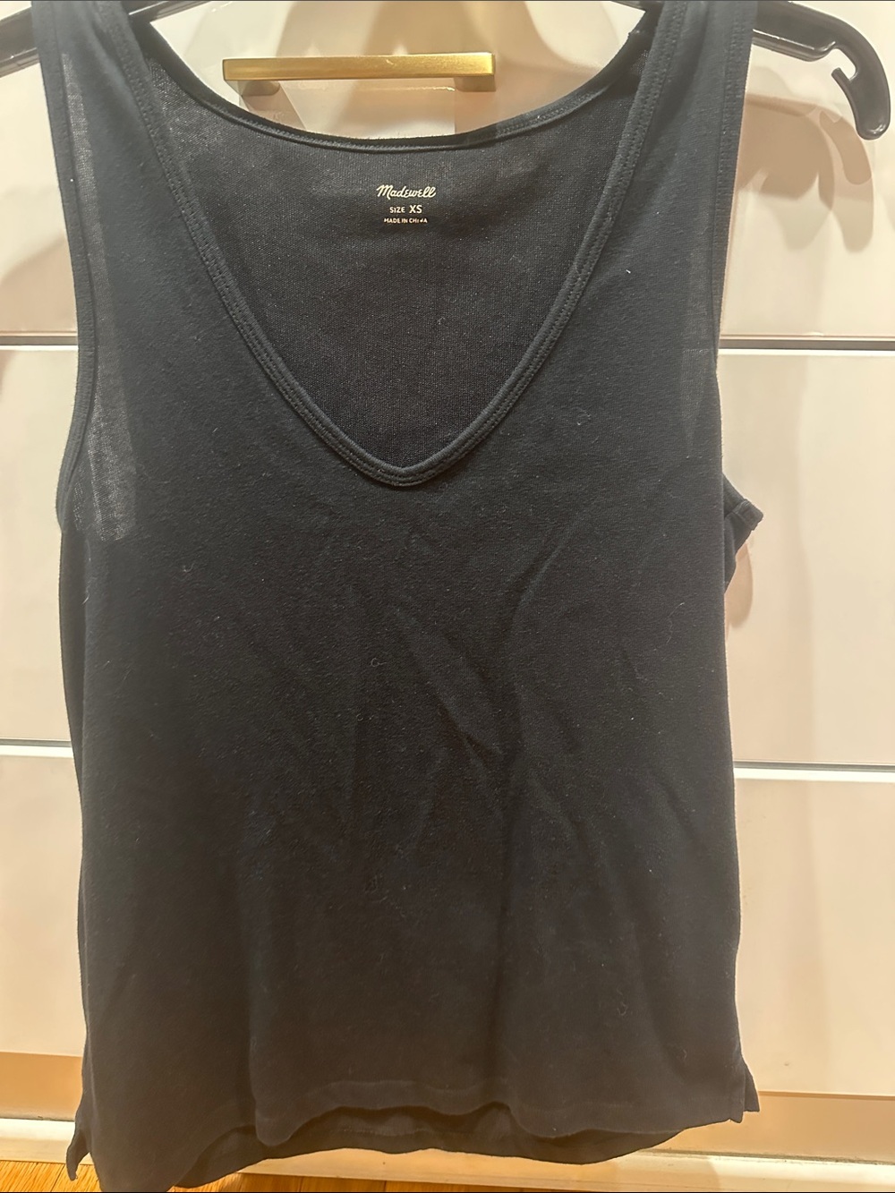 Madewell Black Scoop Neck Tank Top